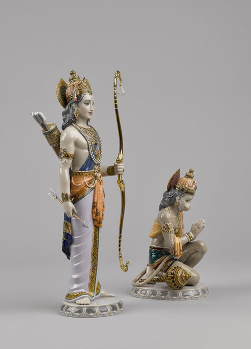 Lladro Lakshman and Hanuman Sculpture Limited Edition