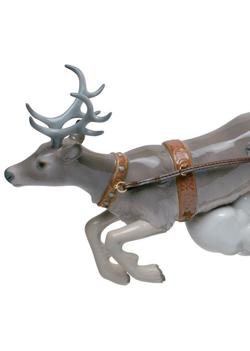 Lladro Santa's Midnight Ride Sleigh Figurine Limited Edition