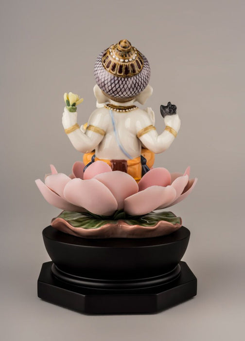 Lladro Padmasana Ganesha Figurine