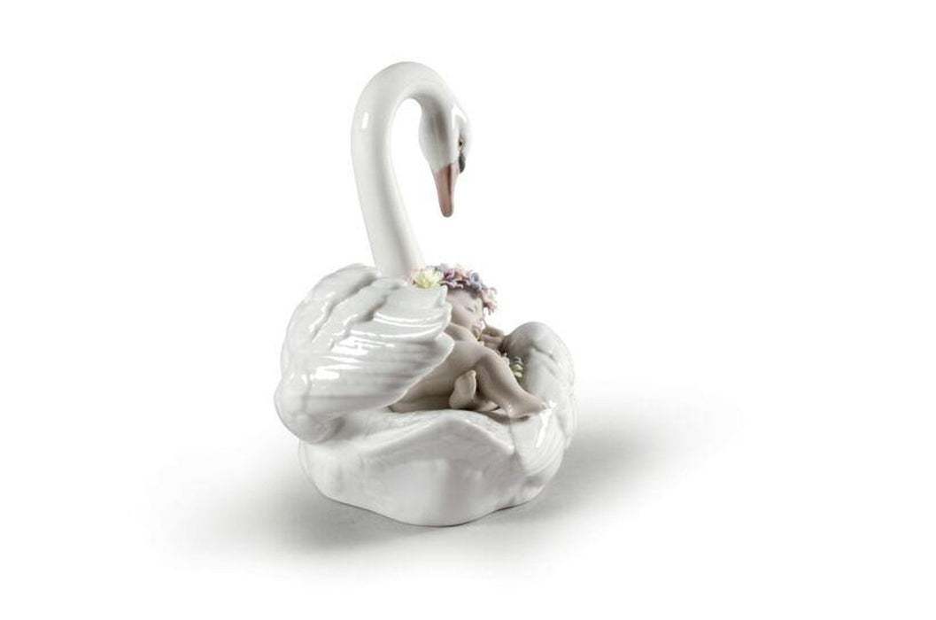 Lladro Drifting through Dreamland Swan Figurine