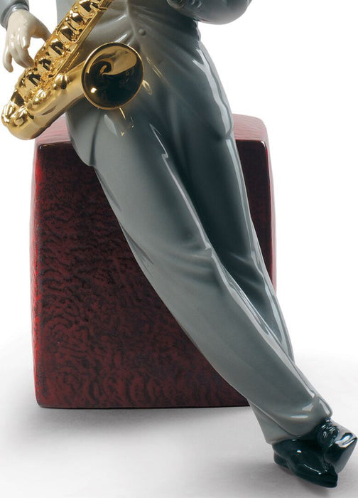 Lladro Jazz Saxophonist Figurine
