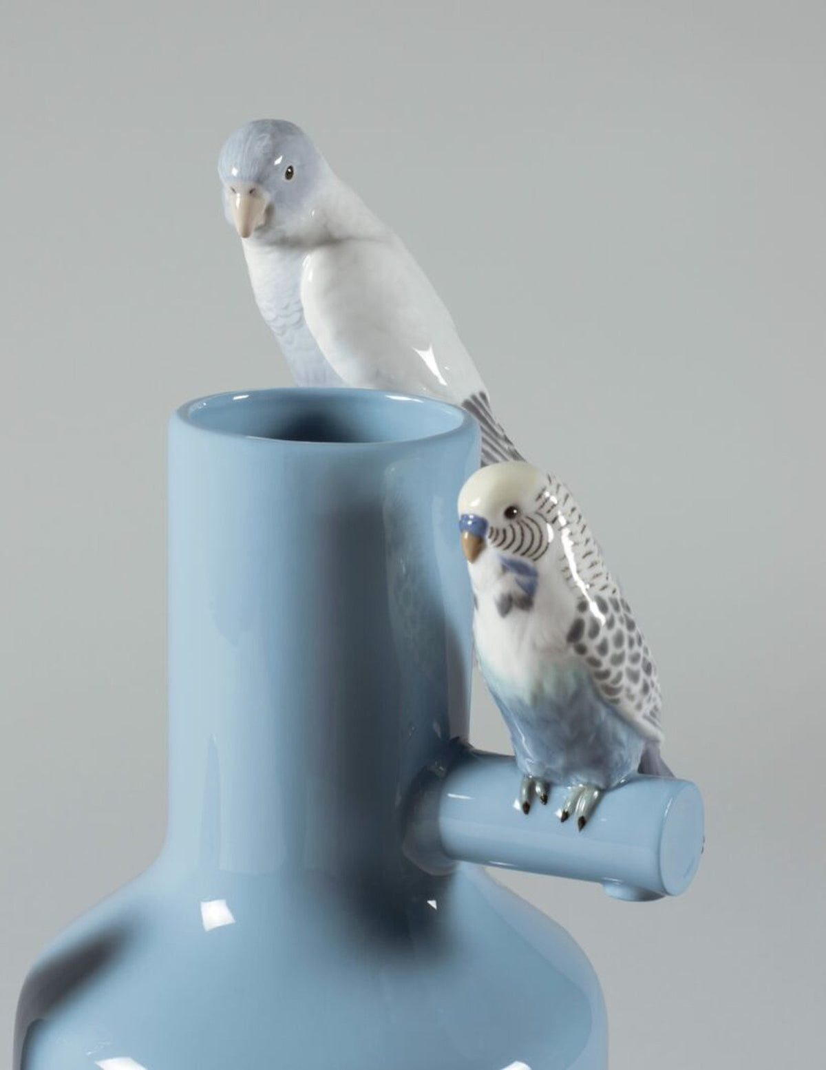 Lladro Parrot Parade Vase