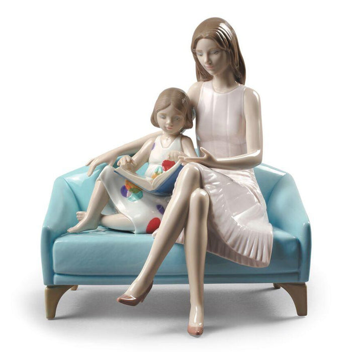 Lladro Our Reading Moment Mother Figurine
