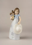 Lladro Little Violet Girl Figurine