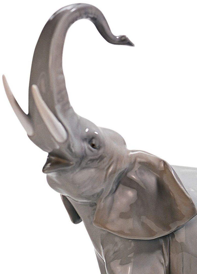 Lladro Elephants Walking Figurine