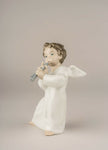 Lladro Angel with Flute Figurine