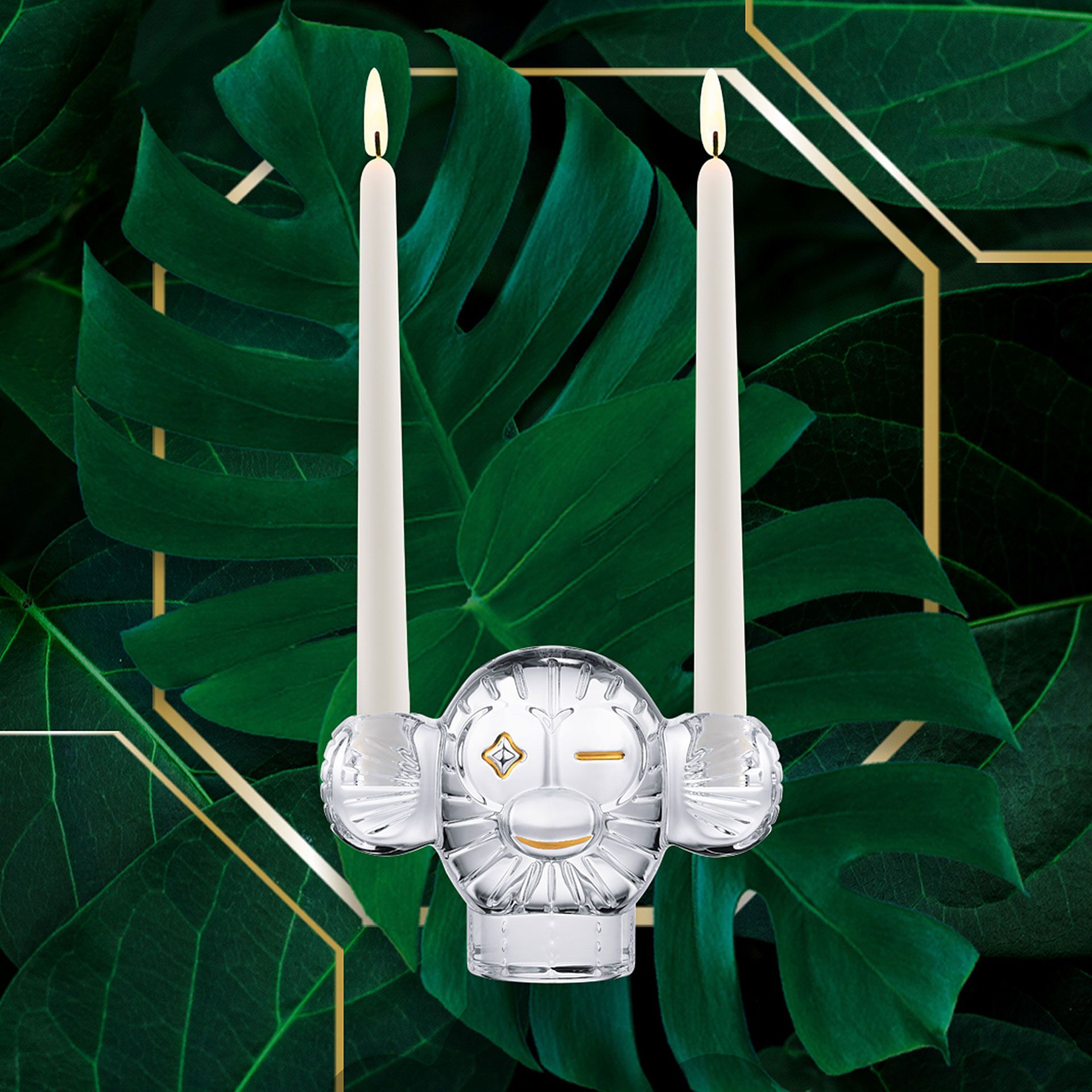 Baccarat Faunacrystopolis Monkey Candlestick