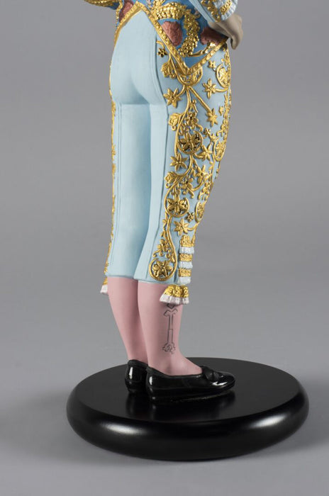 Lladro Bullfighter Figurine Blue Limited Edition