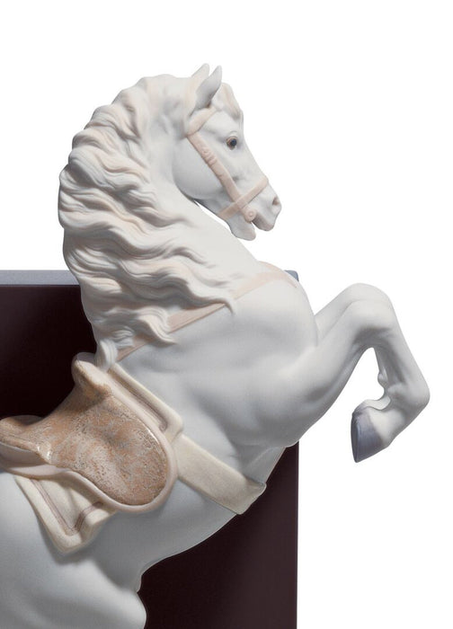 Lladro Horse on Courbette Figurine