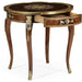 Jonathan Charles Mahogany Lamp Table with Mother of Pearl & Marquetry