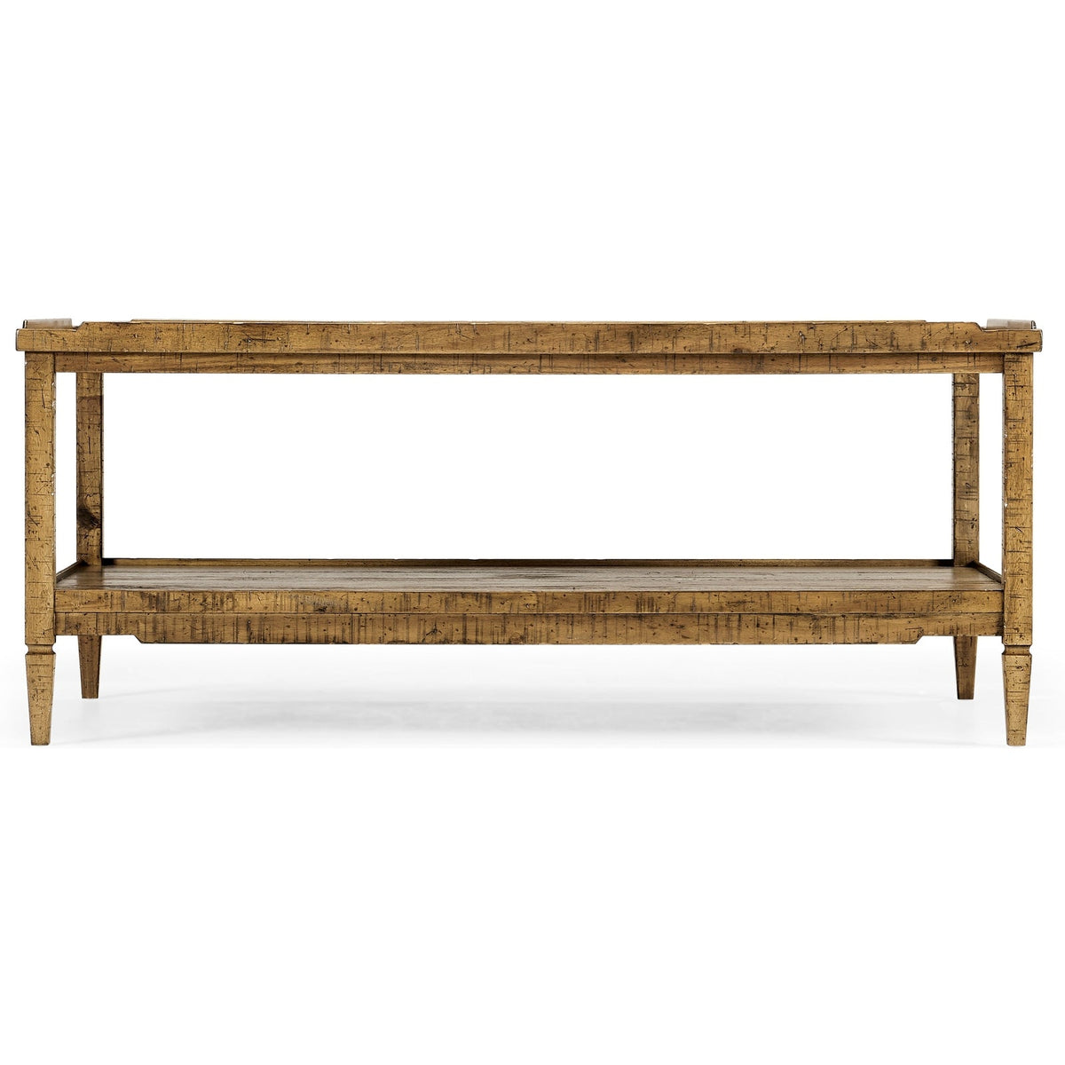 Jonathan Charles Casual Accents Distressed Coffee Table