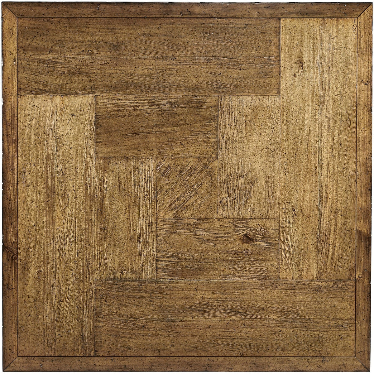 Jonathan Charles Casual Accents Square Coffee Table with Iron Base