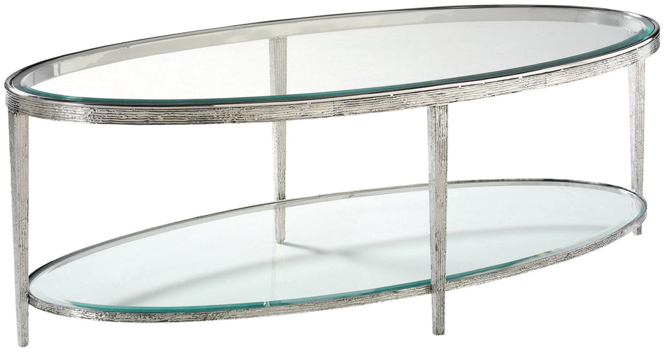 Maitland Smith Jinx Oval Cocktail Table