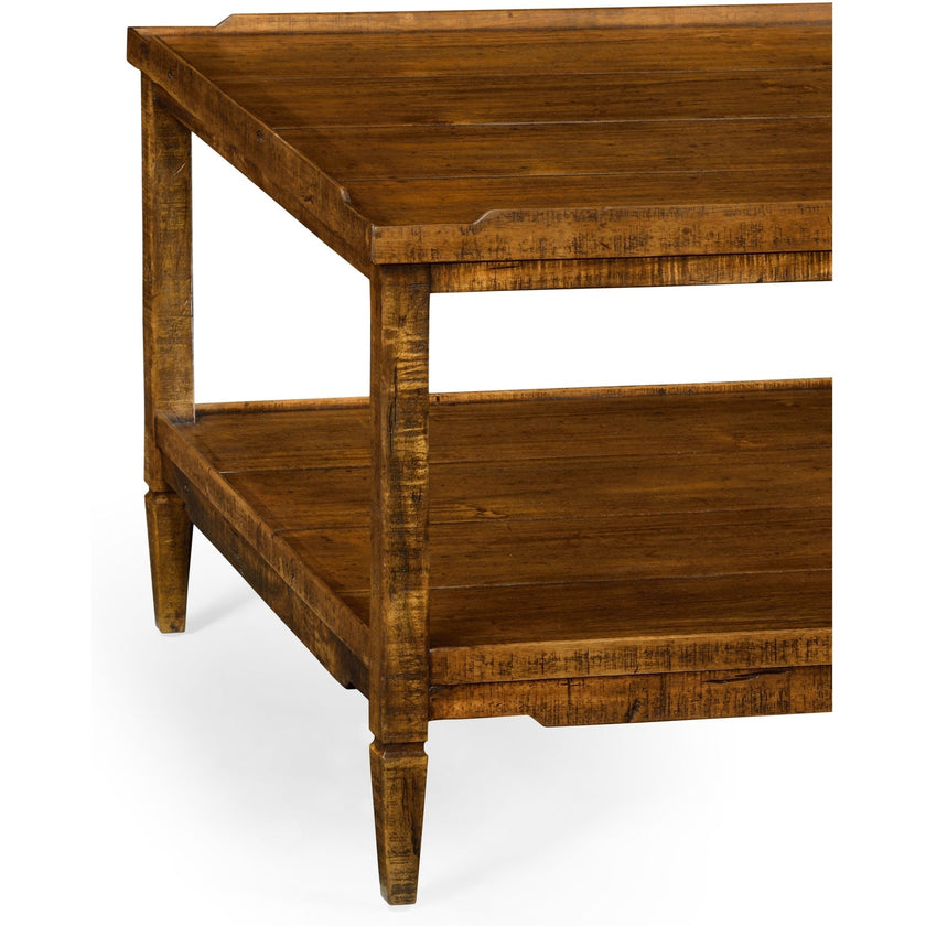 Jonathan Charles Casual Accents Distressed Coffee Table