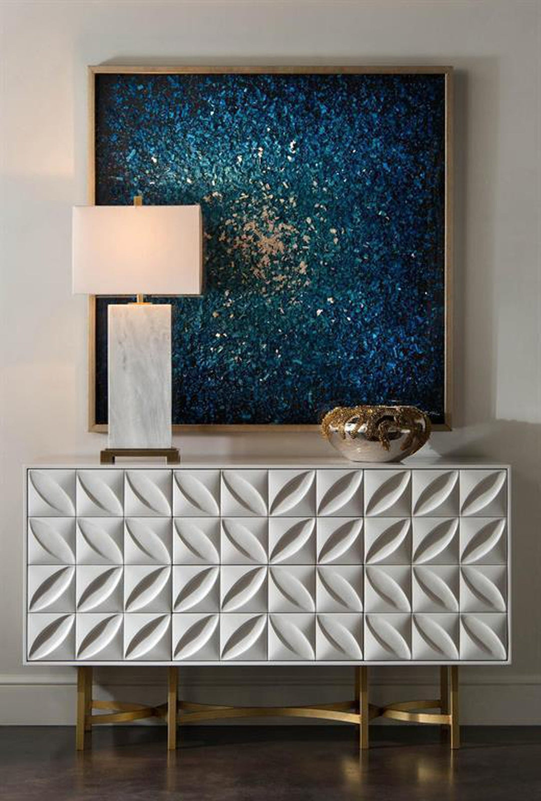 John Richard Ghost White Credenza