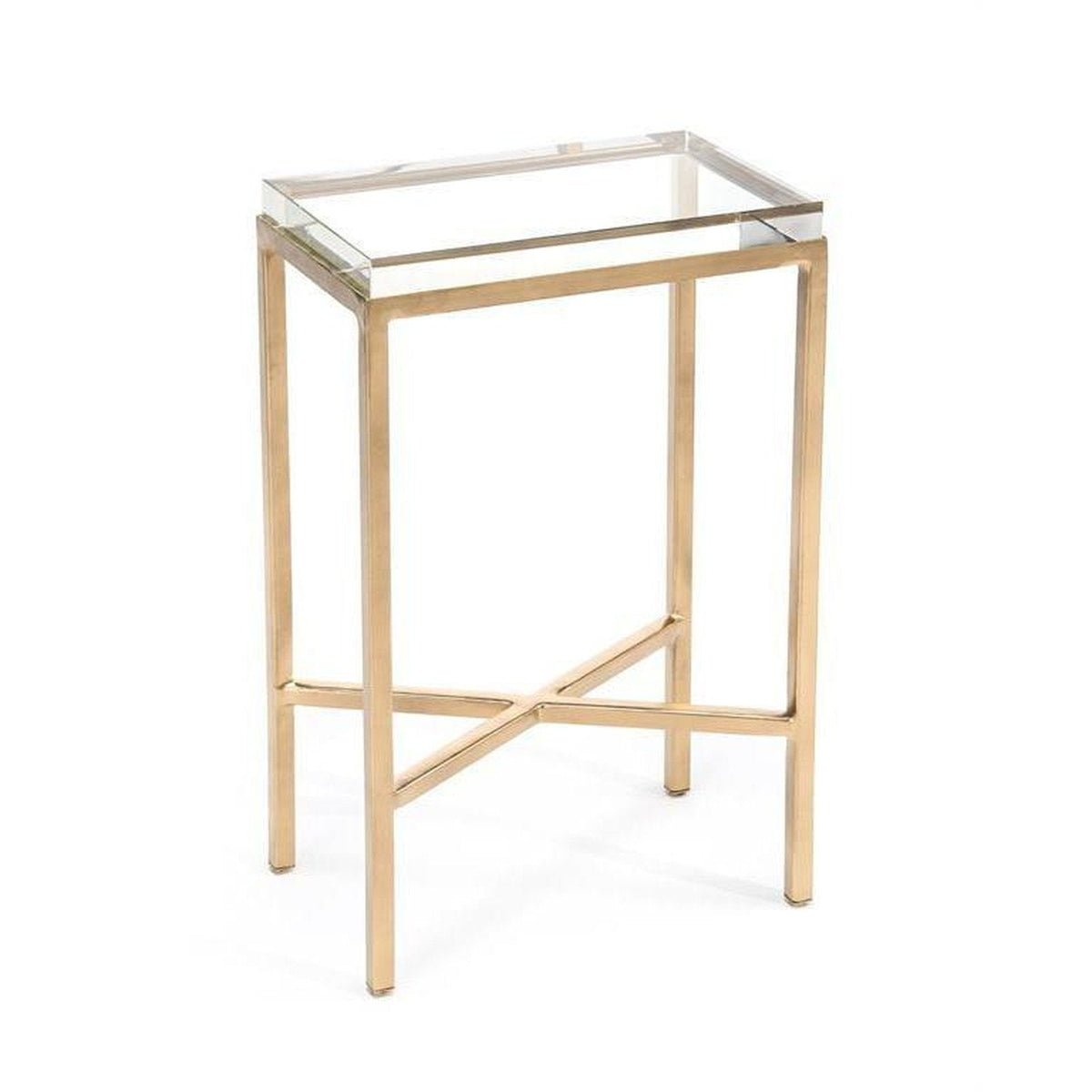 John Richard Glass Block Side Table