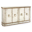 John Richard Juno Foxed Mirror Four Door Credenza