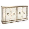 John Richard Juno Foxed Mirror Four Door Credenza