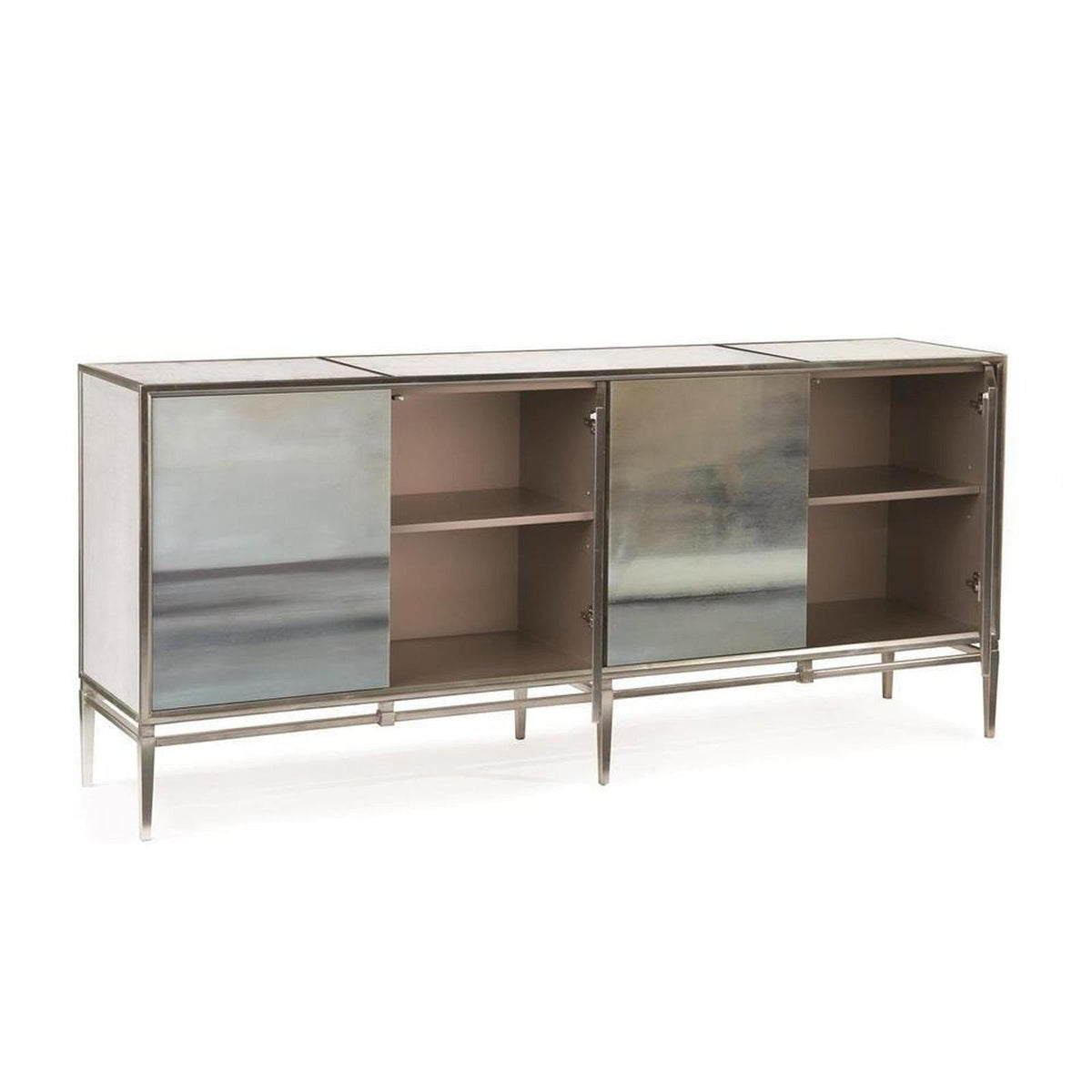 John Richard Slated Four-Door Credenza