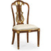 Jonathan Charles Buckingham Gilded Lyre Back Dining Side Chair