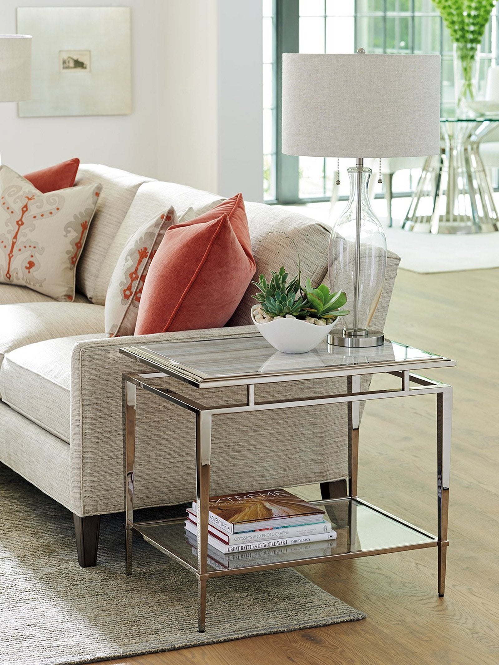Lexington Ariana Athene Stainless End Table