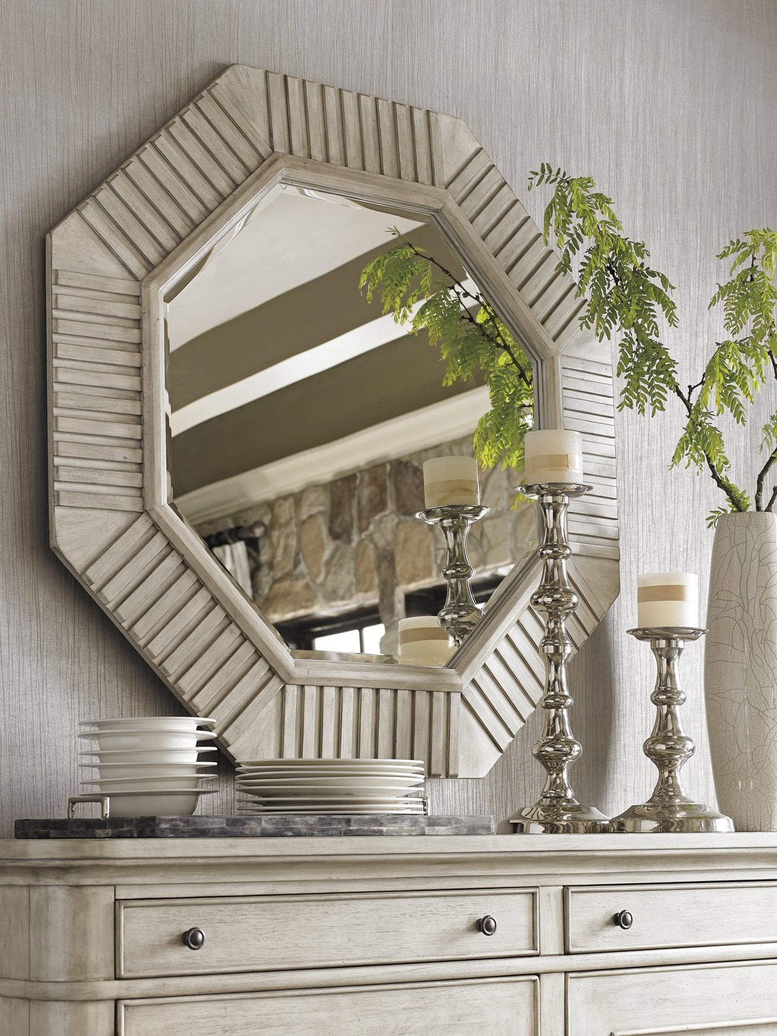 Lexington Oyster Bay Selden Octagonal Mirror