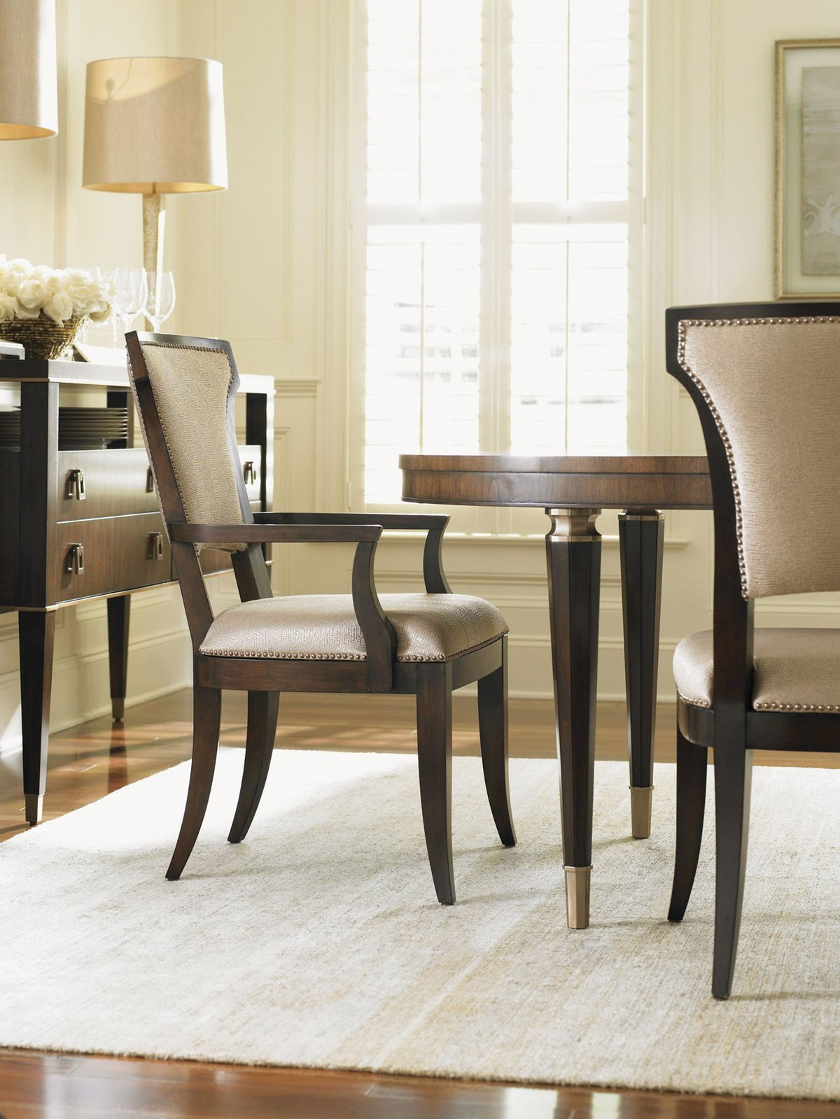 Lexington Tower Place Seneca Upholstered Arm Chair As Shown Clearance