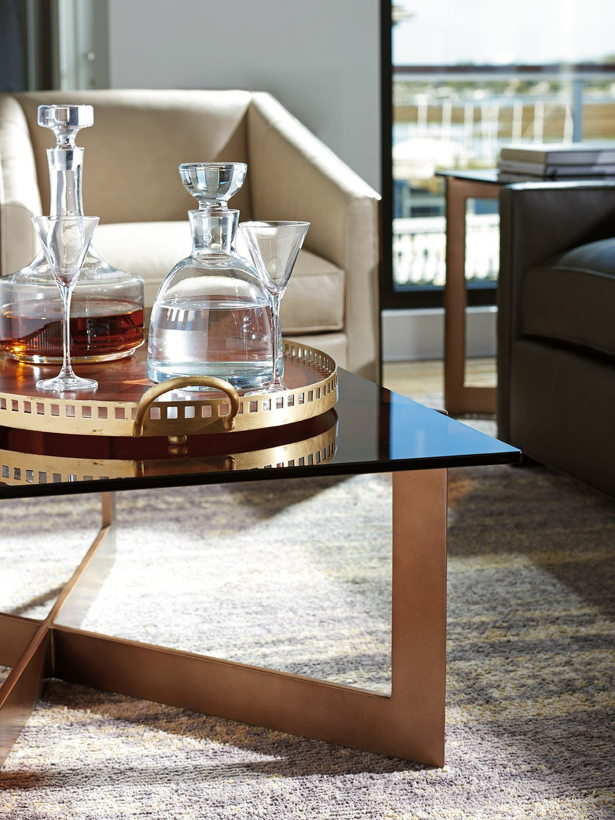 Lexington Zavala Aperture Cocktail Table Clearance