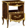 Jonathan Charles Mahogany & Gilded Nightstand