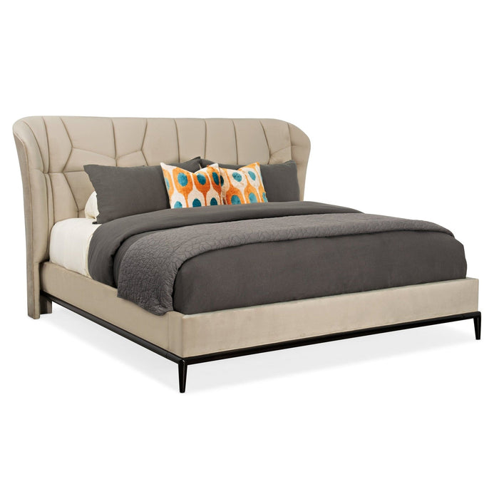 Caracole Modern Edge Vector Upholstered Bed - Cal King DSC Sale