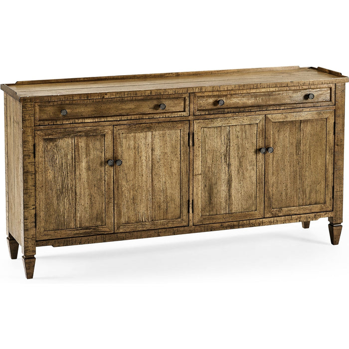 Jonathan Charles 34" Medium Driftwood Four Door Sideboard