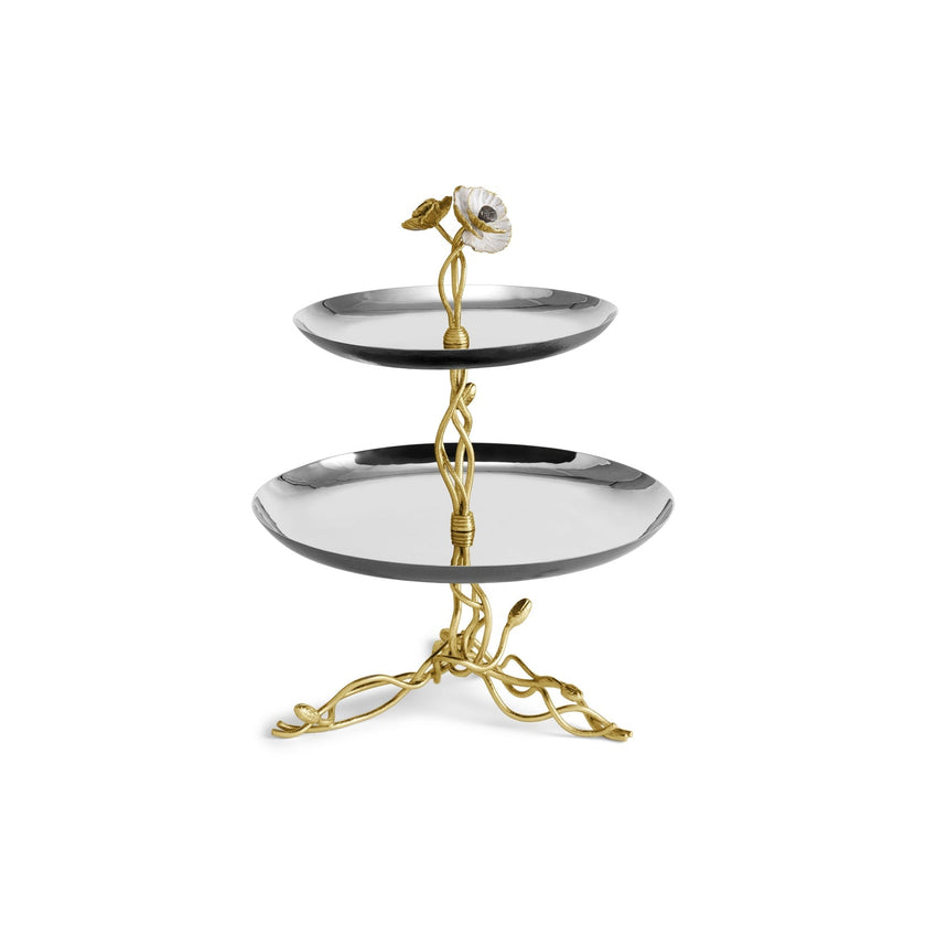 Michael Aram Anemone 2-Tier Etagere