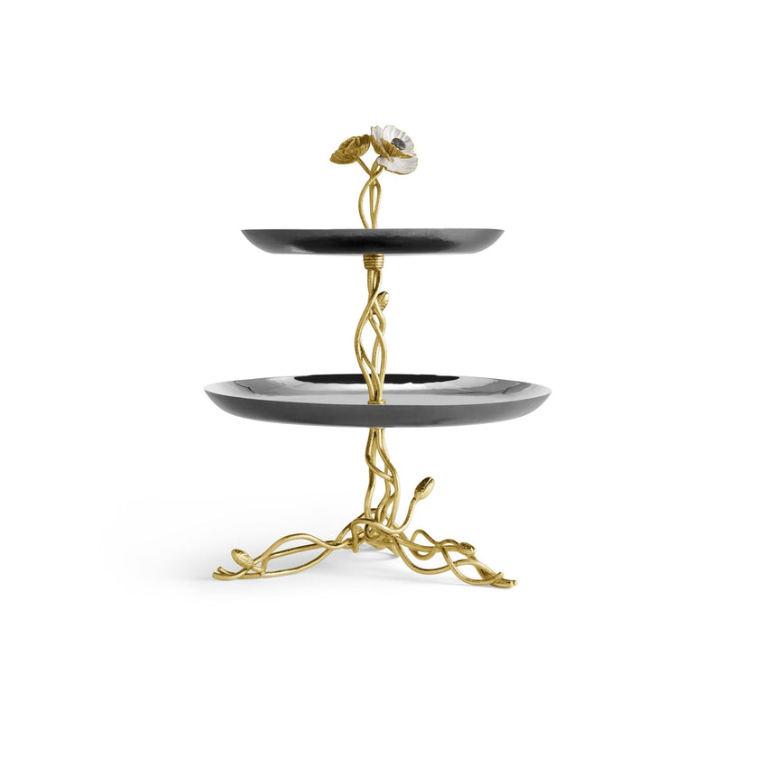 Michael Aram Anemone 2-Tier Etagere