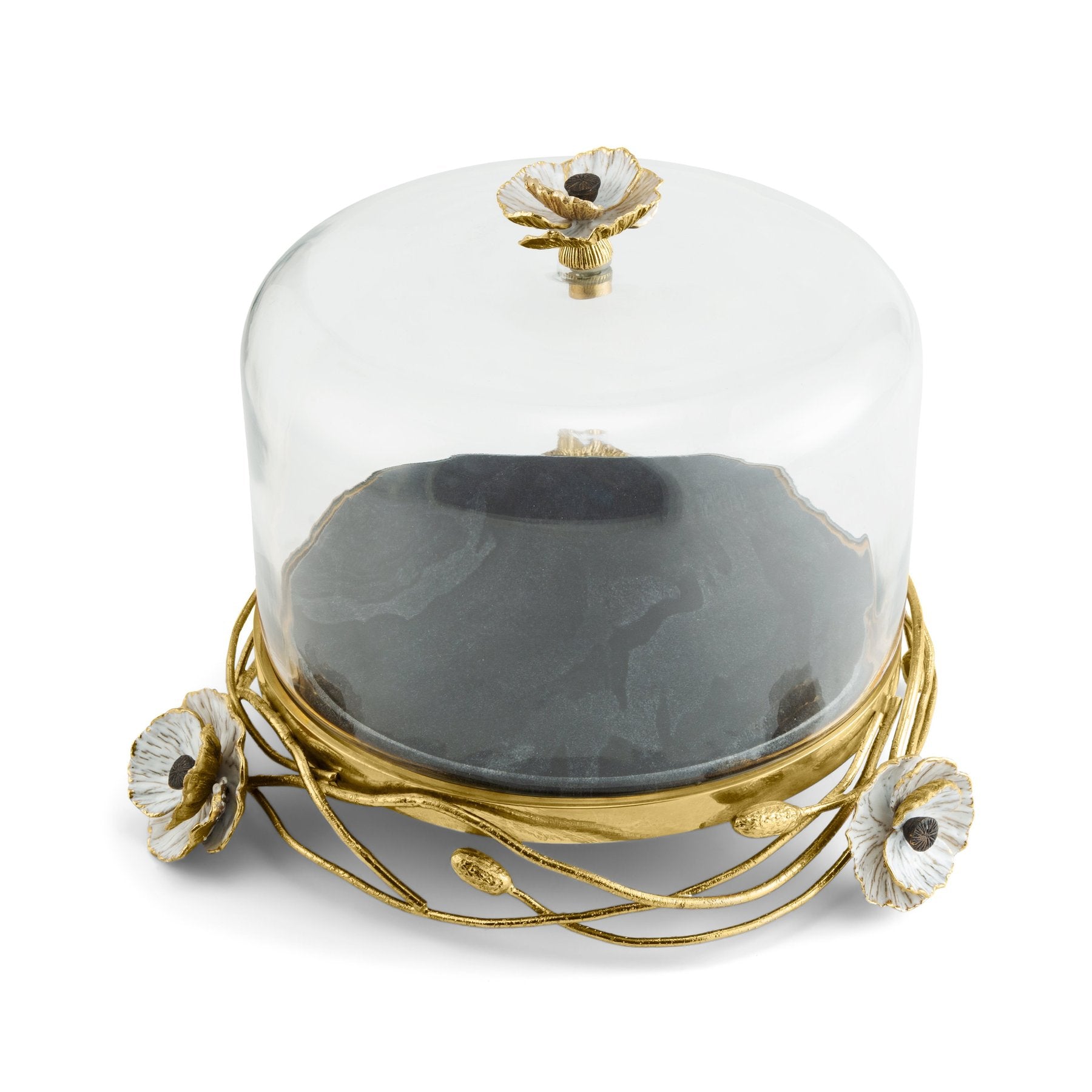 Michael Aram Anemone Cake Stand W/ Dome