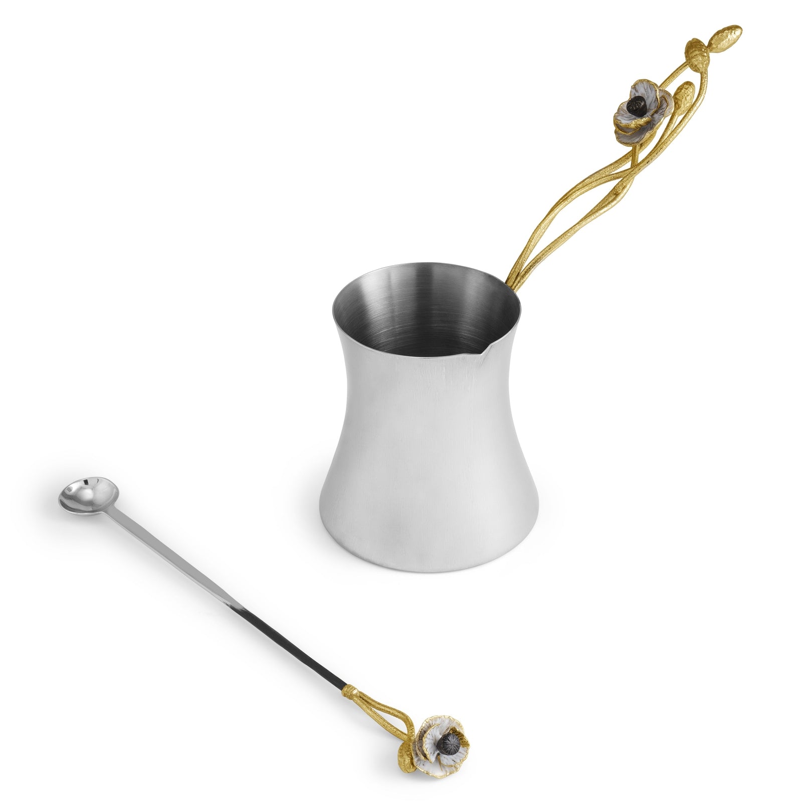 Michael Aram Anemone Coffee Pot with Spoon