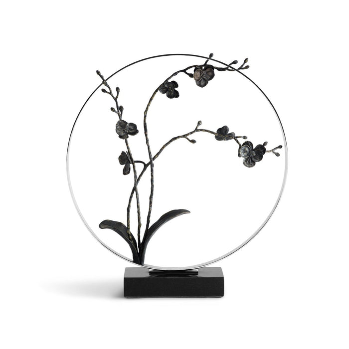 Michael Aram Black Orchid 22" Moon Gate Sculpture