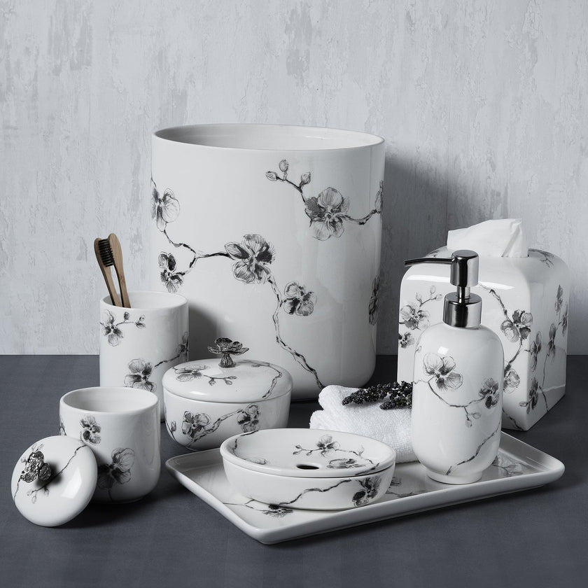 Michael Aram Black Orchid Bath Container