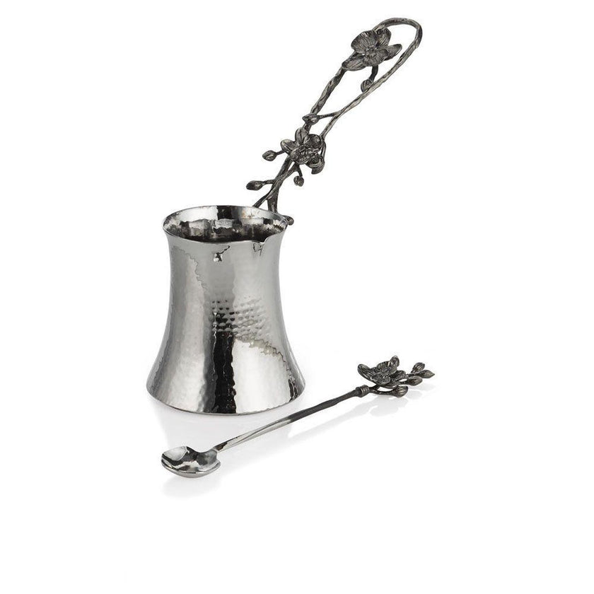 Michael Aram Black Orchid Coffee Pot & Spoon