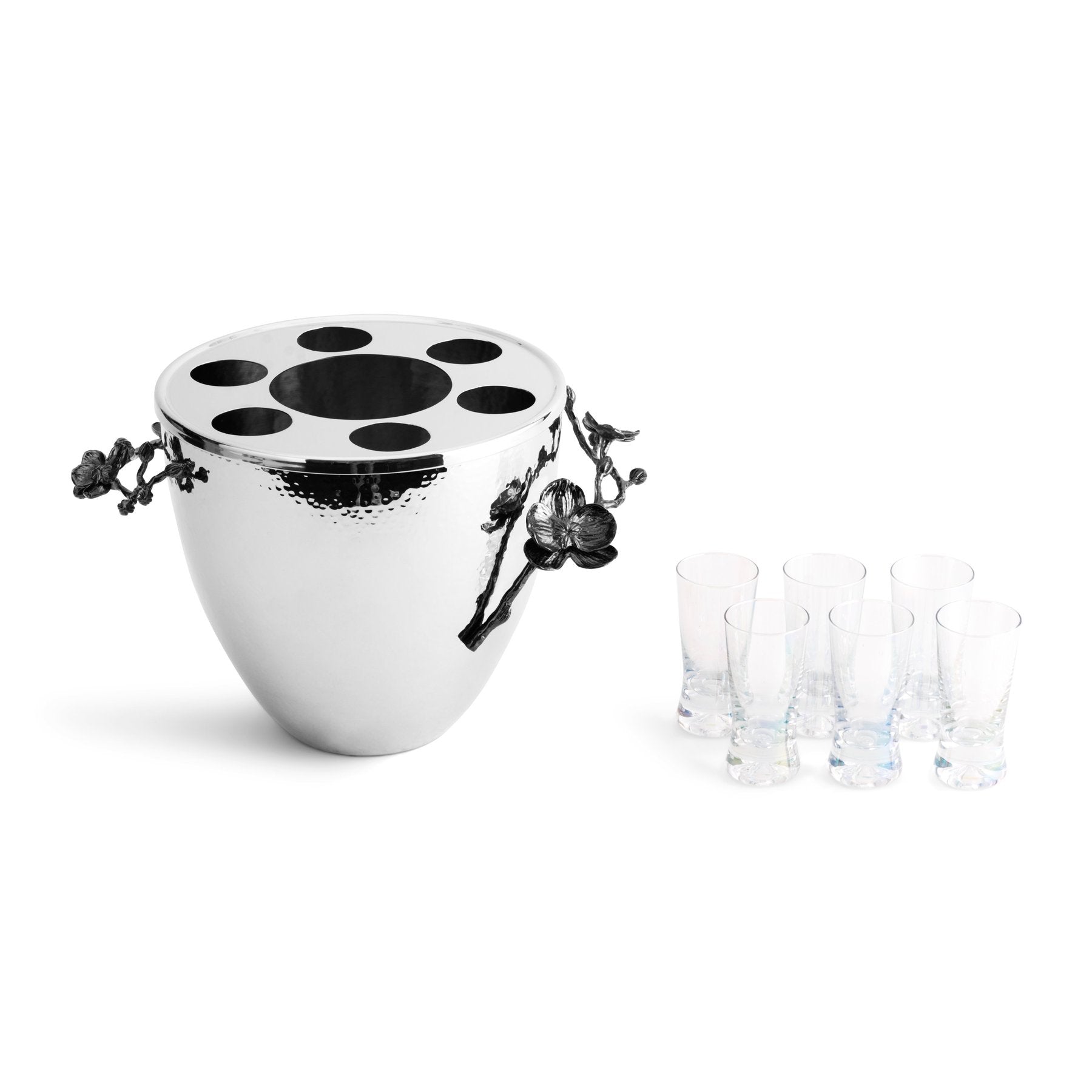Michael Aram Black Orchid Vodka Service