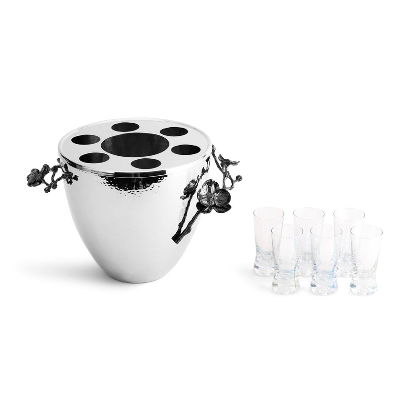 Michael Aram Black Orchid Vodka Service