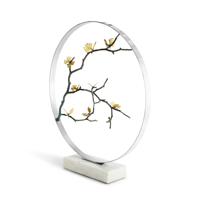 Michael Aram Butterfly Ginkgo 32" Moon Gate Sculpture