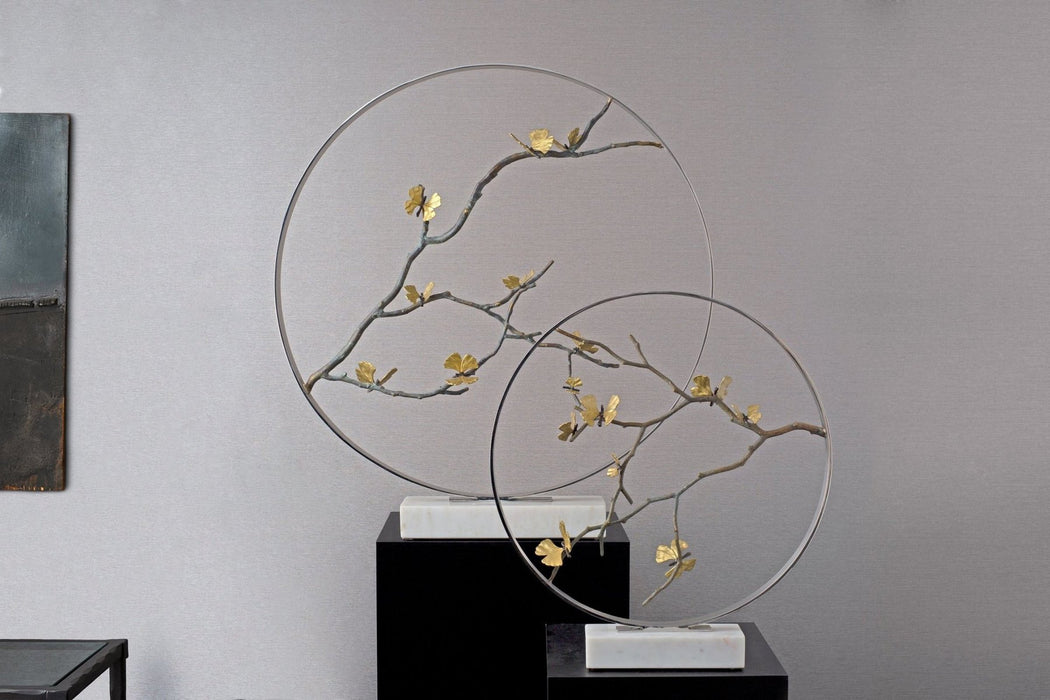 Michael Aram Butterfly Ginkgo 32" Moon Gate Sculpture