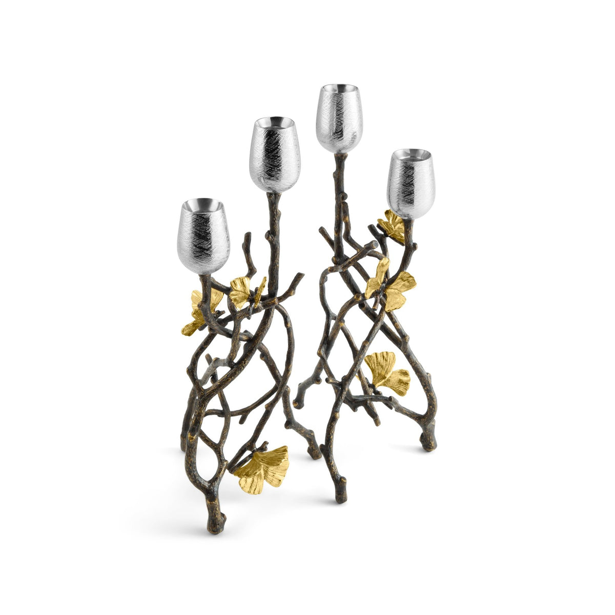 Michael Aram Butterfly Ginkgo Candleholders - Set of 2