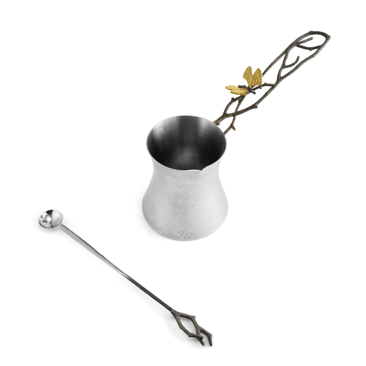Michael Aram Butterfly Ginkgo Large Coffee Pot w/ Spoon
