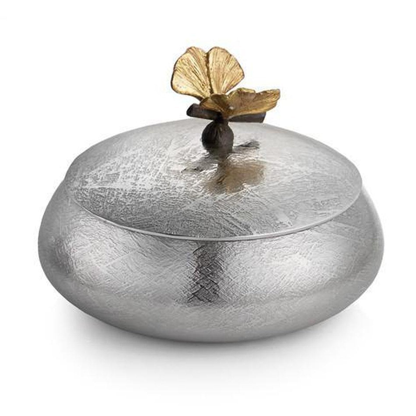 Michael Aram Butterfly Ginkgo Round Trinket Box