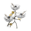Michael Aram Butterfly Ginkgo Triple Bowl Set w/ Spoons