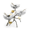 Michael Aram Butterfly Ginkgo Triple Bowl Set w/ Spoons