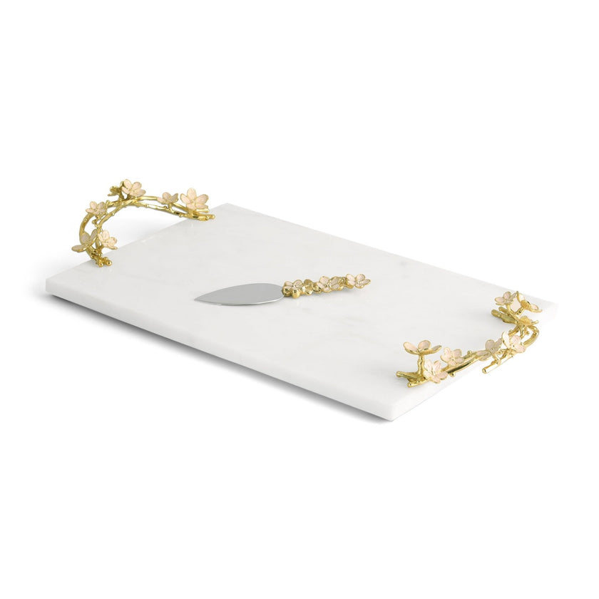 Michael Aram Cherry Blossom Cheese Board With Spreader