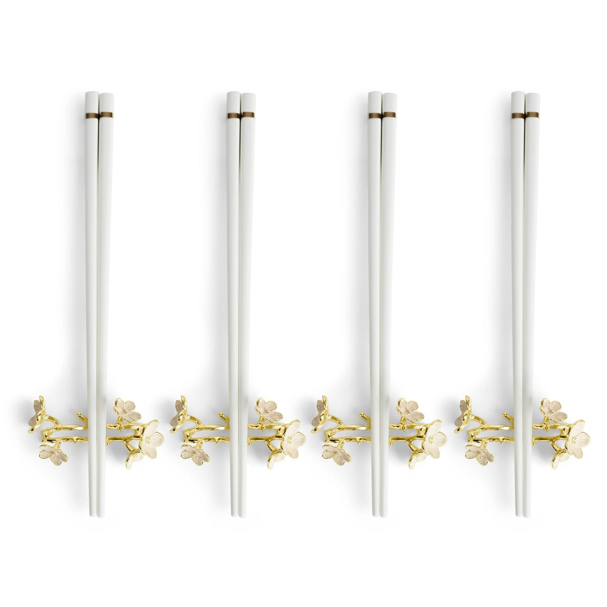 Michael Aram Cherry Blossom Chopsticks & Stands - Set of 4