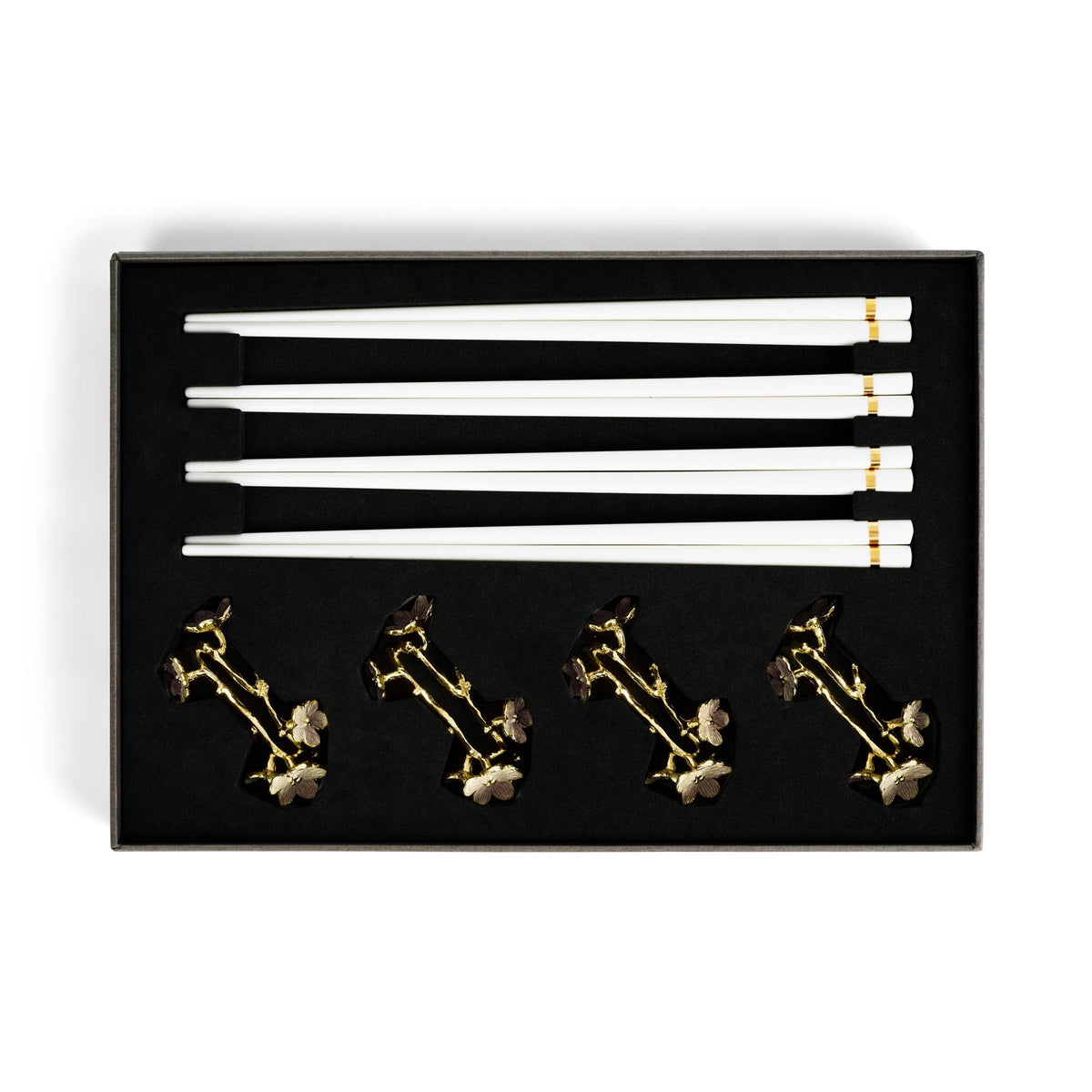 Michael Aram Cherry Blossom Chopsticks & Stands - Set of 4